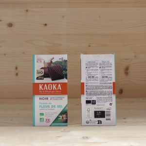 Txokolate beltza gatzarekin %70 KAOKA, EQUIMERCADO, 100g